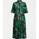 Metz Long Dress by Elk in Facet Print - view 1