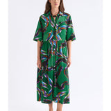 Metz Long Dress by Elk in Facet Print - view 2