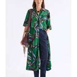 Metz Long Dress by Elk in Facet Print - view 4