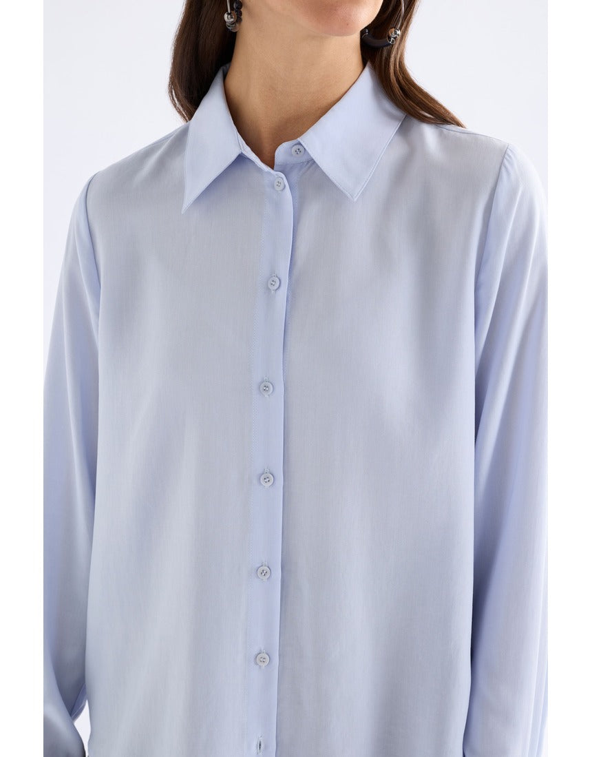 ELK The Label Tettu Shirt in pale blue, featuring a casual tops design with a relaxed fit and soft fabric.