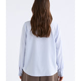 ELK The Label Tettu Shirt in pale blue, a casual top with a relaxed fit and soft fabric, perfect for everyday wear.