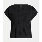 Black Elk Varr Burnout Top by ELK The Label, featuring lightweight, textured fabric and a relaxed fit.