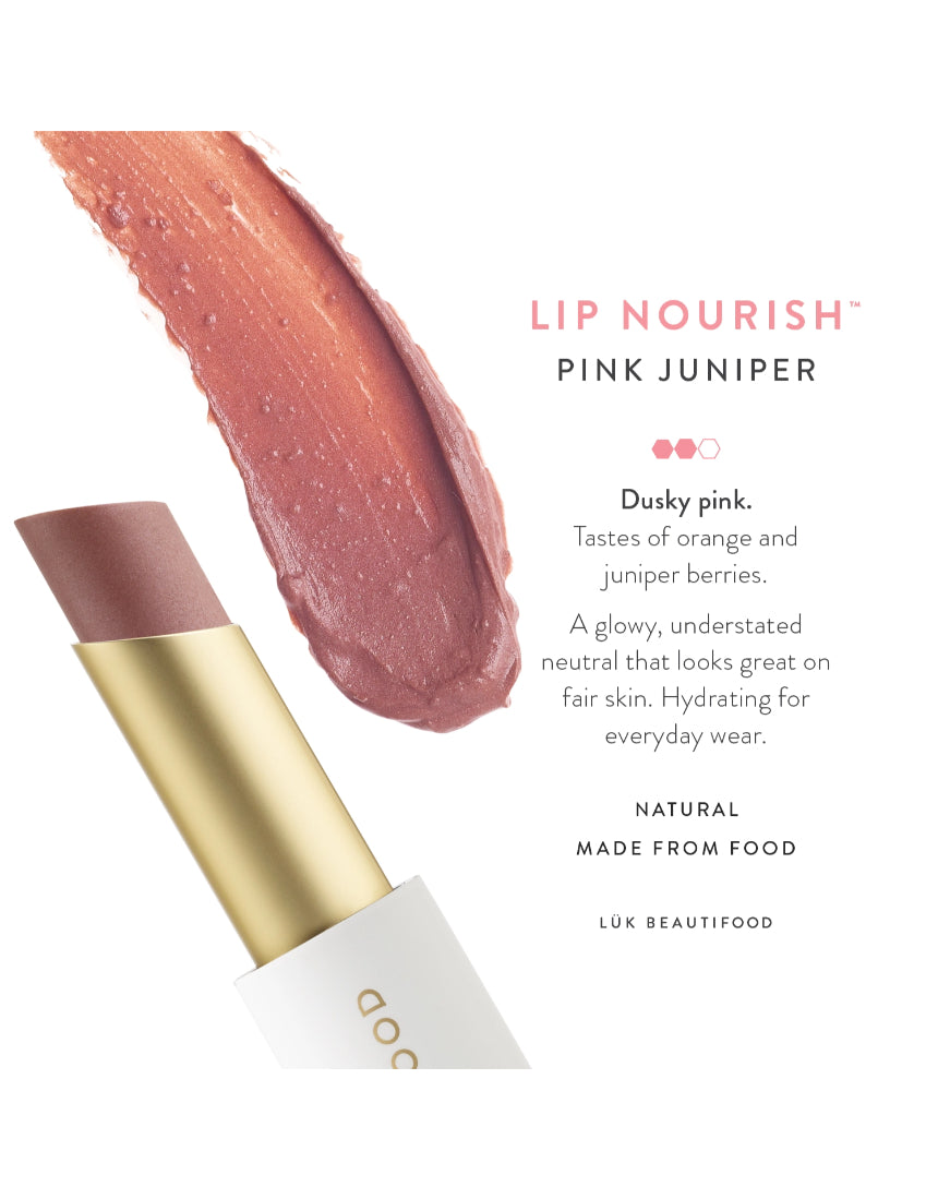 Lük Beautifood Nude Berry Duo lipstick set featuring two natural, nude berry shades in sleek packaging.
