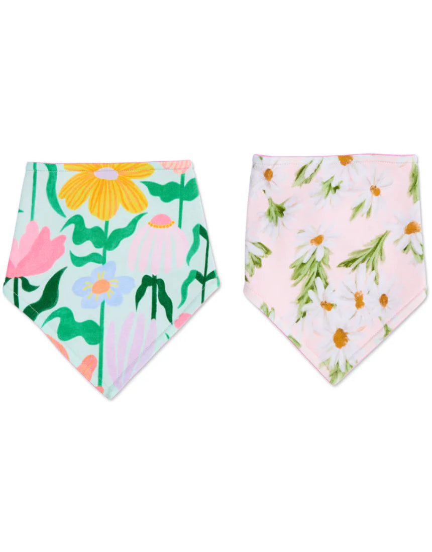 Kip & Co - Sweet Flowers Dribble Bib Set, , Kip & Co - Say It Sister