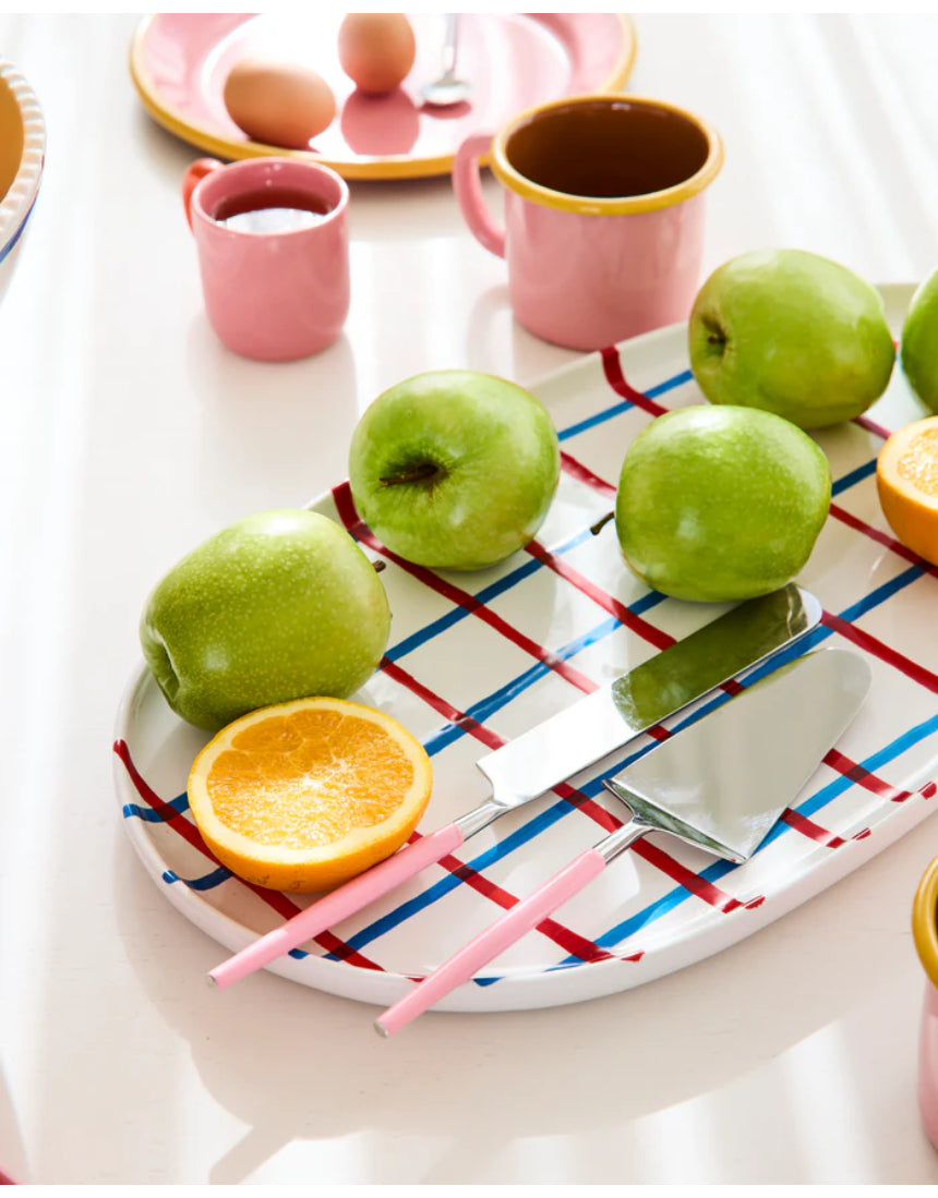 Kip & Co Soiree Diner Knife and Slide Set with stylish, colorful utensils for elegant dining.