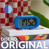 Blue Fisura Gummy Alarm Clock with a playful, gummy bear design, displaying the clock face with hour and minute hands.