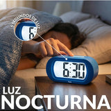 Blue Fisura Gummy Alarm Clock with colorful gummy candy design, digital display, and modern clock features.