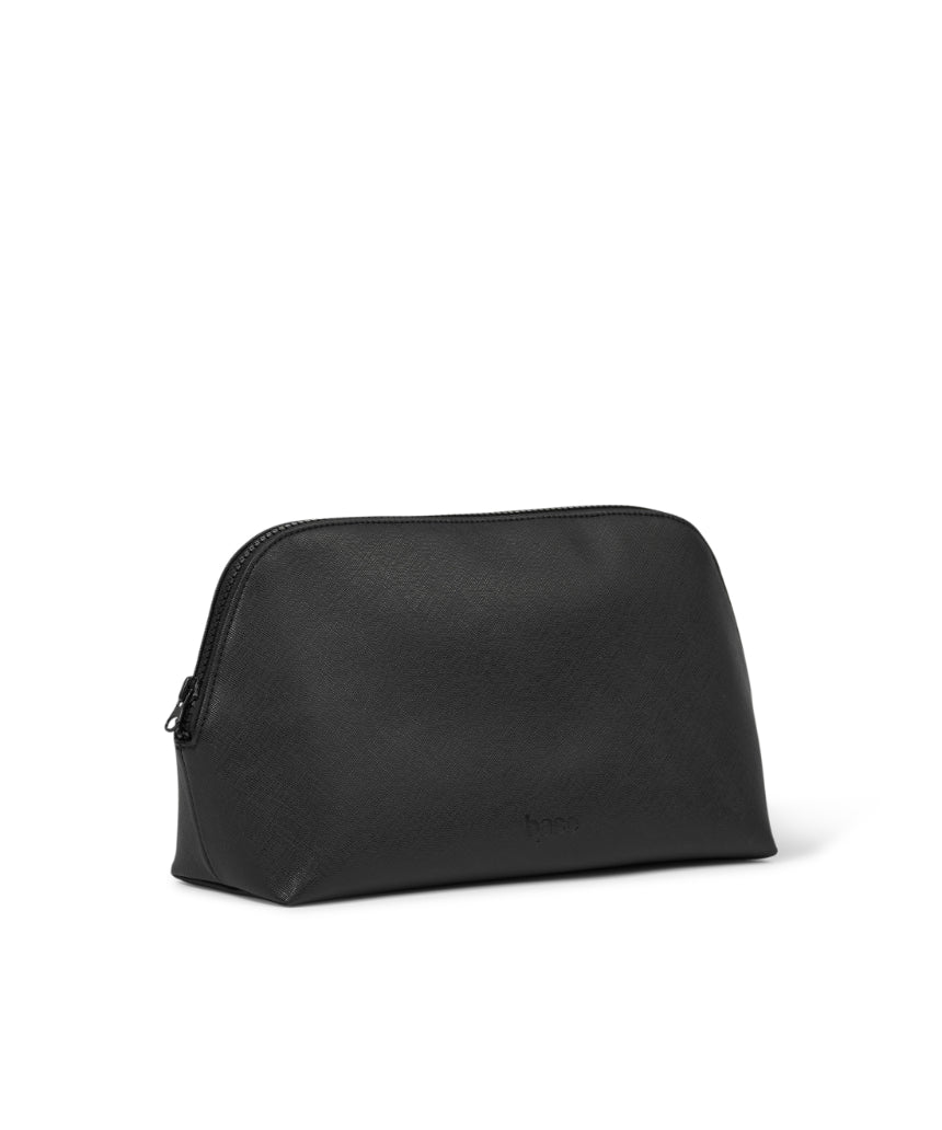 Large black cosmetic case by Base with a sleek, durable design, ideal for storing makeup and beauty essentials.