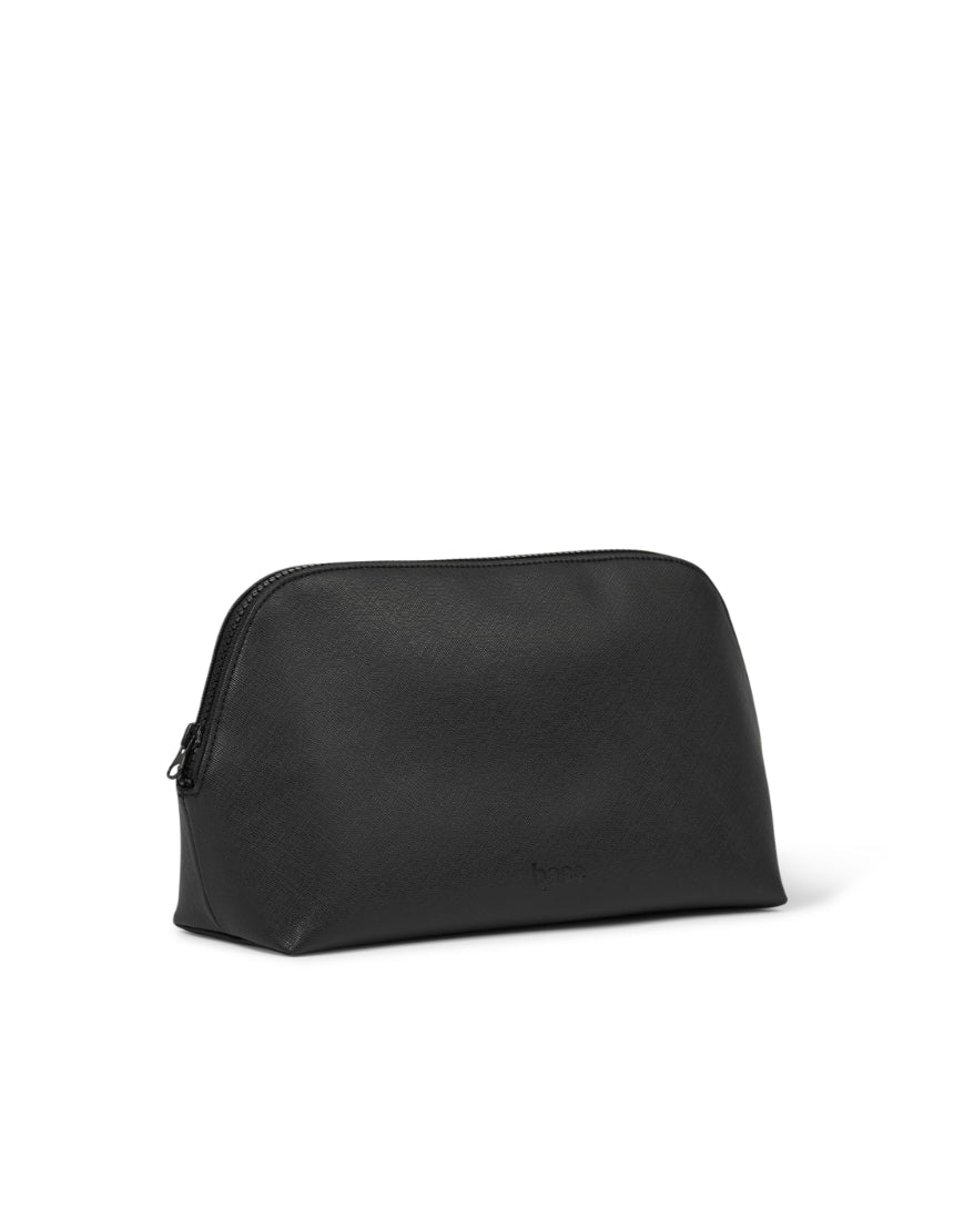 Large black cosmetic case by Base with a sleek, durable design, ideal for storing makeup and beauty essentials.