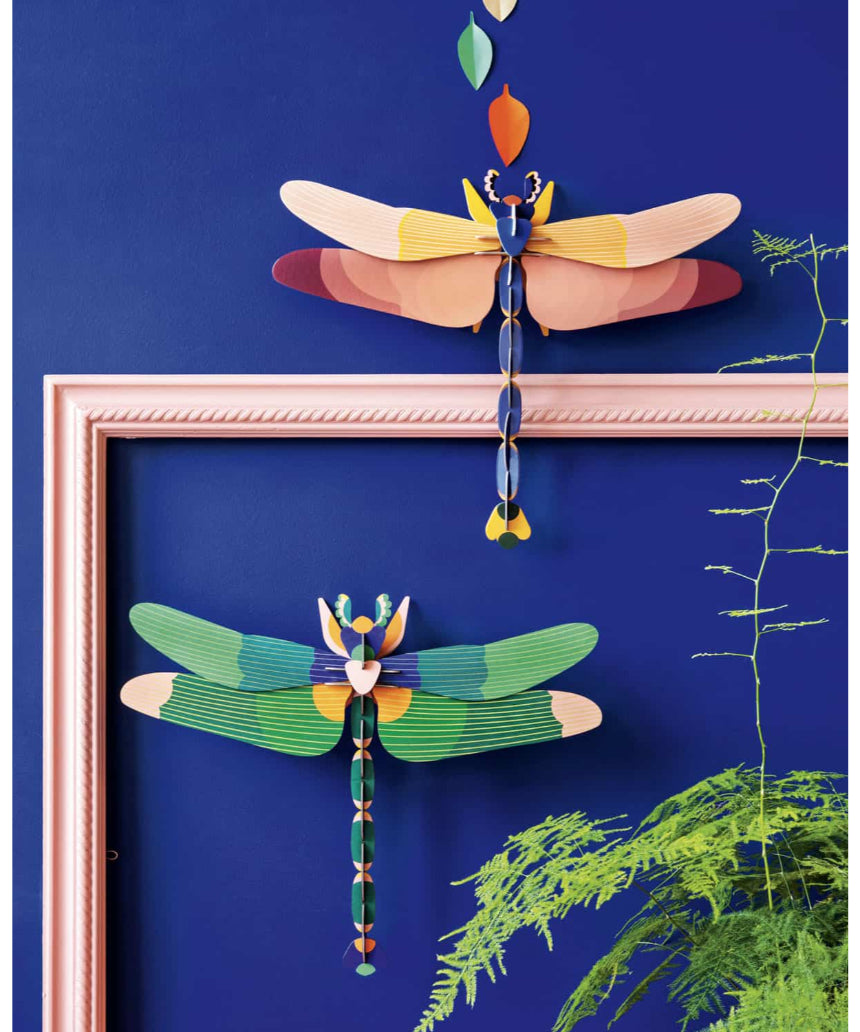Wall Art Green Dragonfly (A4), Wall Decor, Studio Roof - Say It Sister