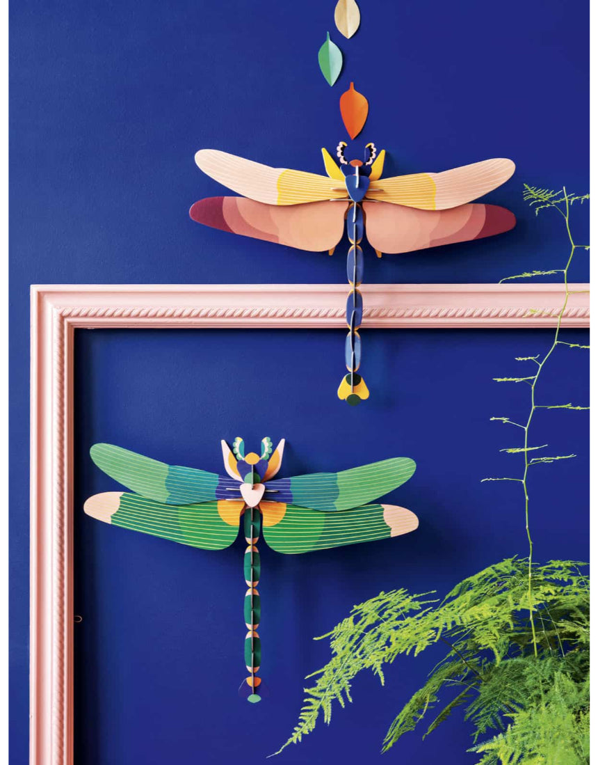 Wall Art Green Dragonfly (A4), Wall Decor, Studio Roof - Say It Sister