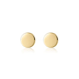 Linda Tahija Disc Stud Earrings in Gold
