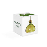 Ilex Studio avocado-shaped vase in grass green with a smooth finish, displayed on a neutral background.