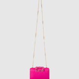 Olga Berg - Margalit Crystal Lock Clutch Fuchsia, bag, Olga Berg - Say It Sister