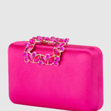 Olga Berg - Margalit Crystal Lock Clutch Fuchsia, bag, Olga Berg - Say It Sister