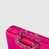 Olga Berg - Margalit Crystal Lock Clutch Fuchsia, bag, Olga Berg - Say It Sister