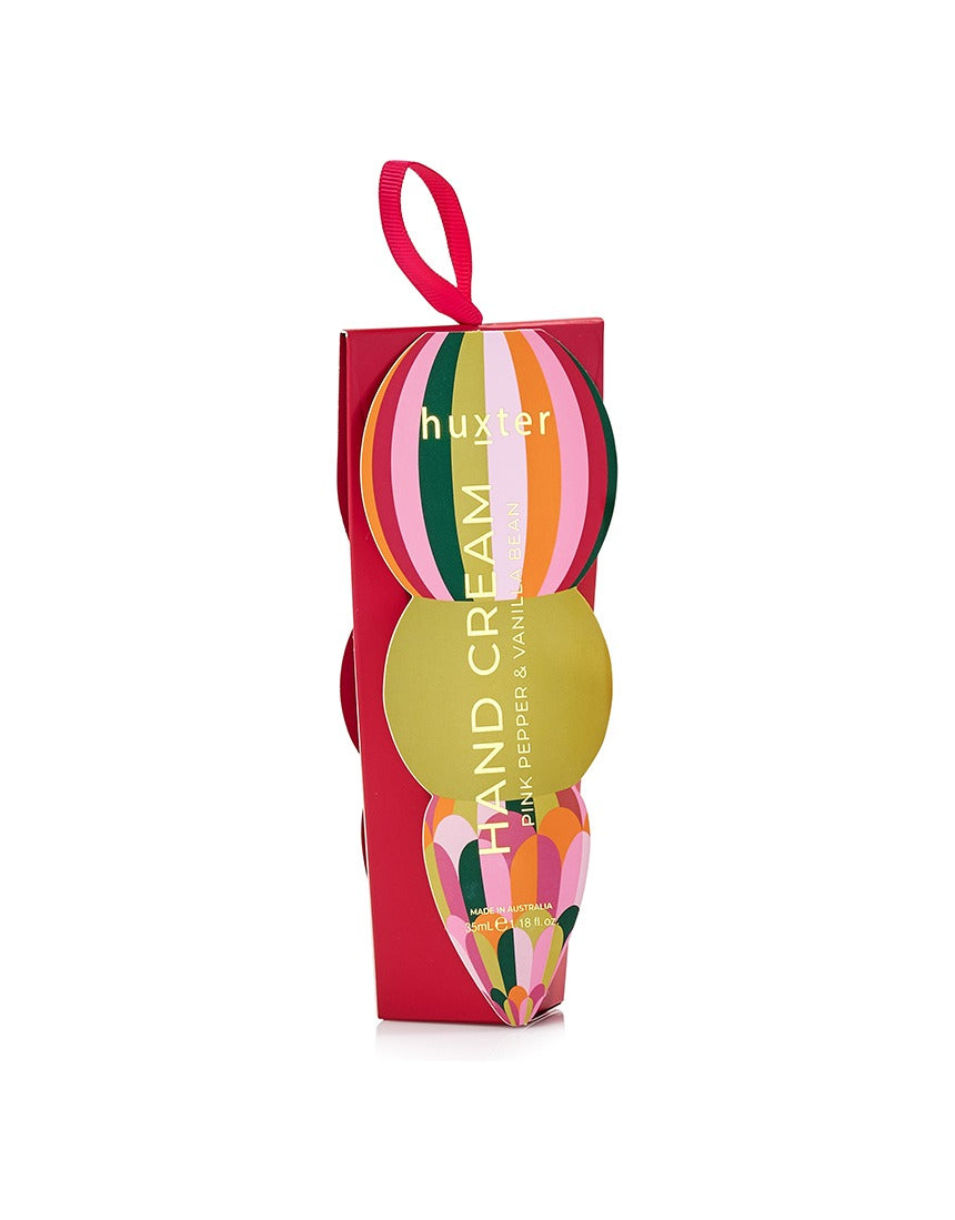 Huxter Mulberry striped hanging hand cream box