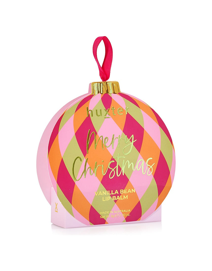 Huxter Soft Pink diamond hanging lip balm bauble
