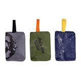 isAlbi Maverick toiletries bag with assorted compartments, compact cosmetic and toiletry bag for travel organization.