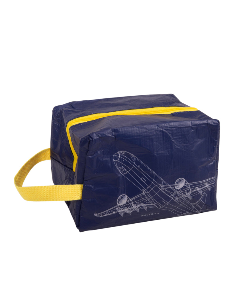 isAlbi Maverick Toiletries Bag in assorted colors, a compact cosmetic and toiletry bag with multiple compartments for travel storage.