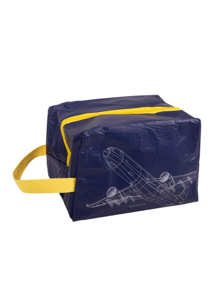 isAlbi Maverick Toiletries Bag in assorted colors, a compact cosmetic and toiletry bag with multiple compartments for travel storage.
