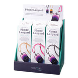 Assorted isAlbi adjustable phone lanyard with clip and strap for hands-free carrying and easy access.