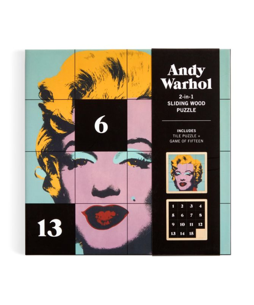 Andy Warhol Marilyn 2 in 1 Wooden Puzzle, , Isgift - Say It Sister
