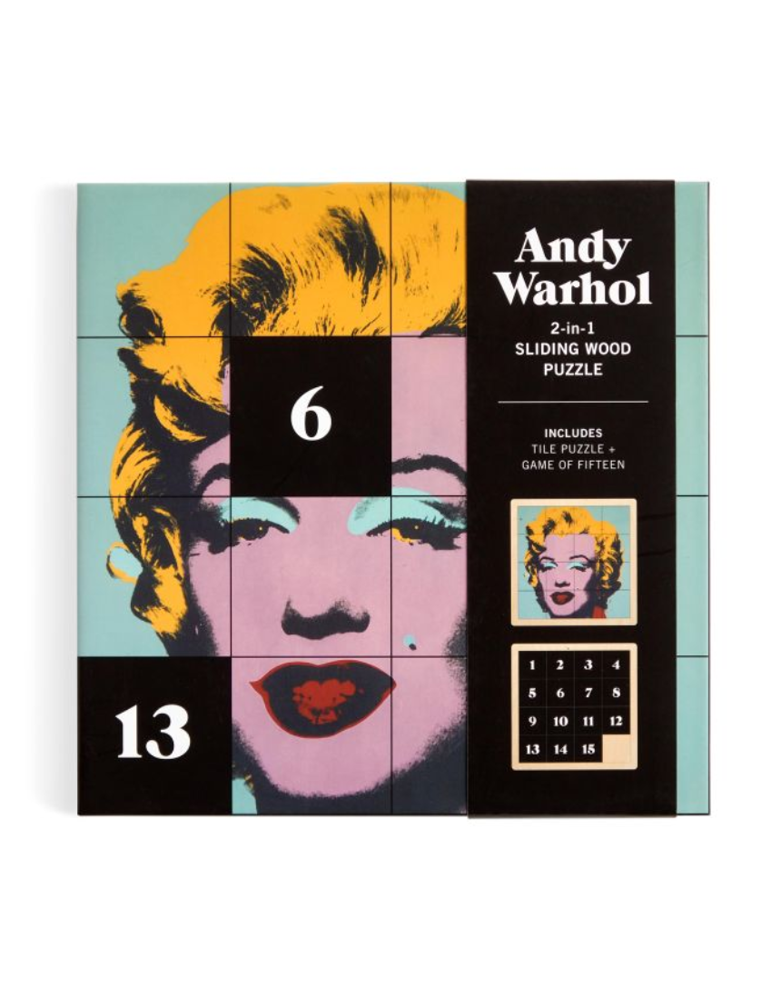 Andy Warhol Marilyn 2 in 1 Wooden Puzzle, , Isgift - Say It Sister