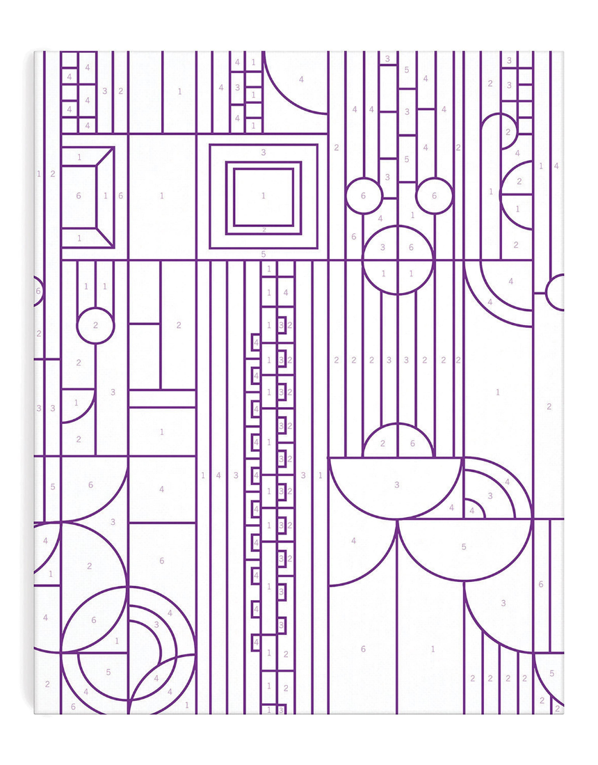 Frank Lloyd Wright Cactus & Form Paint By Number Kit, , Isgift - Say It Sister