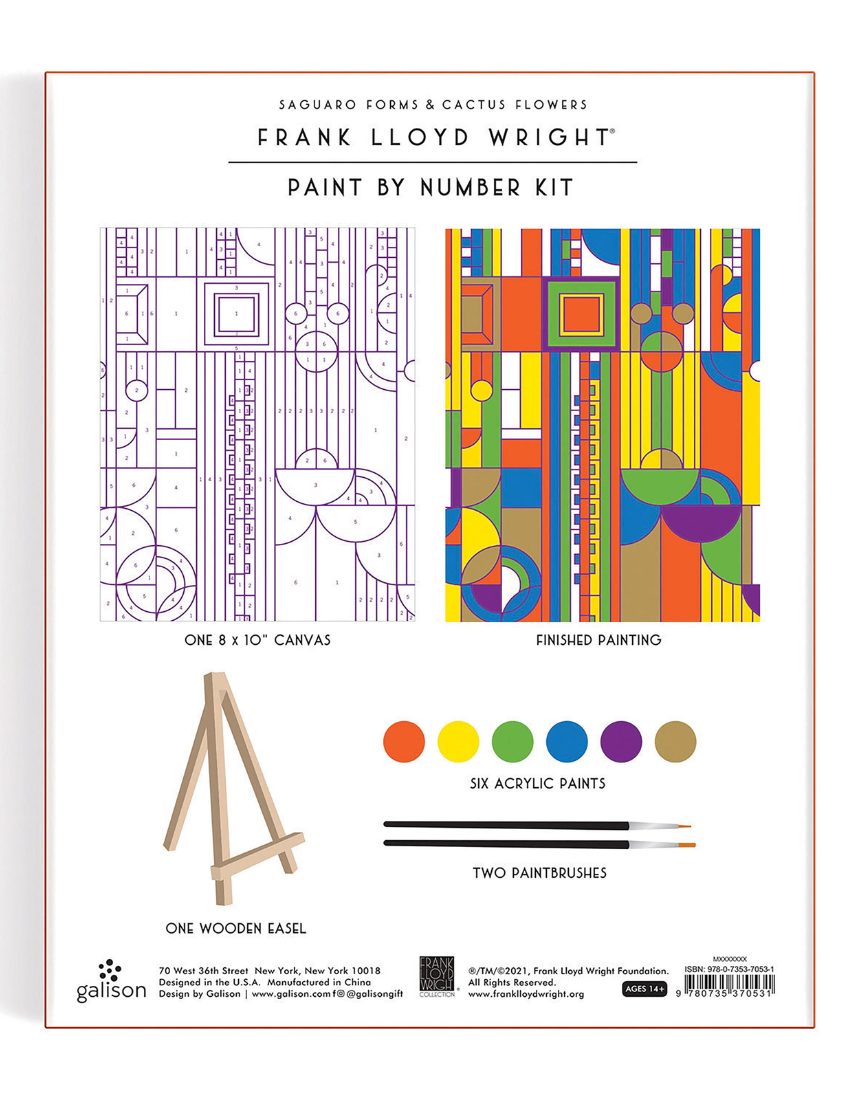 Frank Lloyd Wright Cactus & Form Paint By Number Kit, , Isgift - Say It Sister