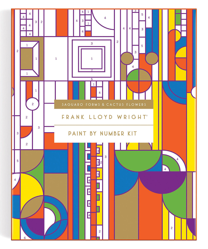 Frank Lloyd Wright Cactus & Form Paint By Number Kit, , Isgift - Say It Sister