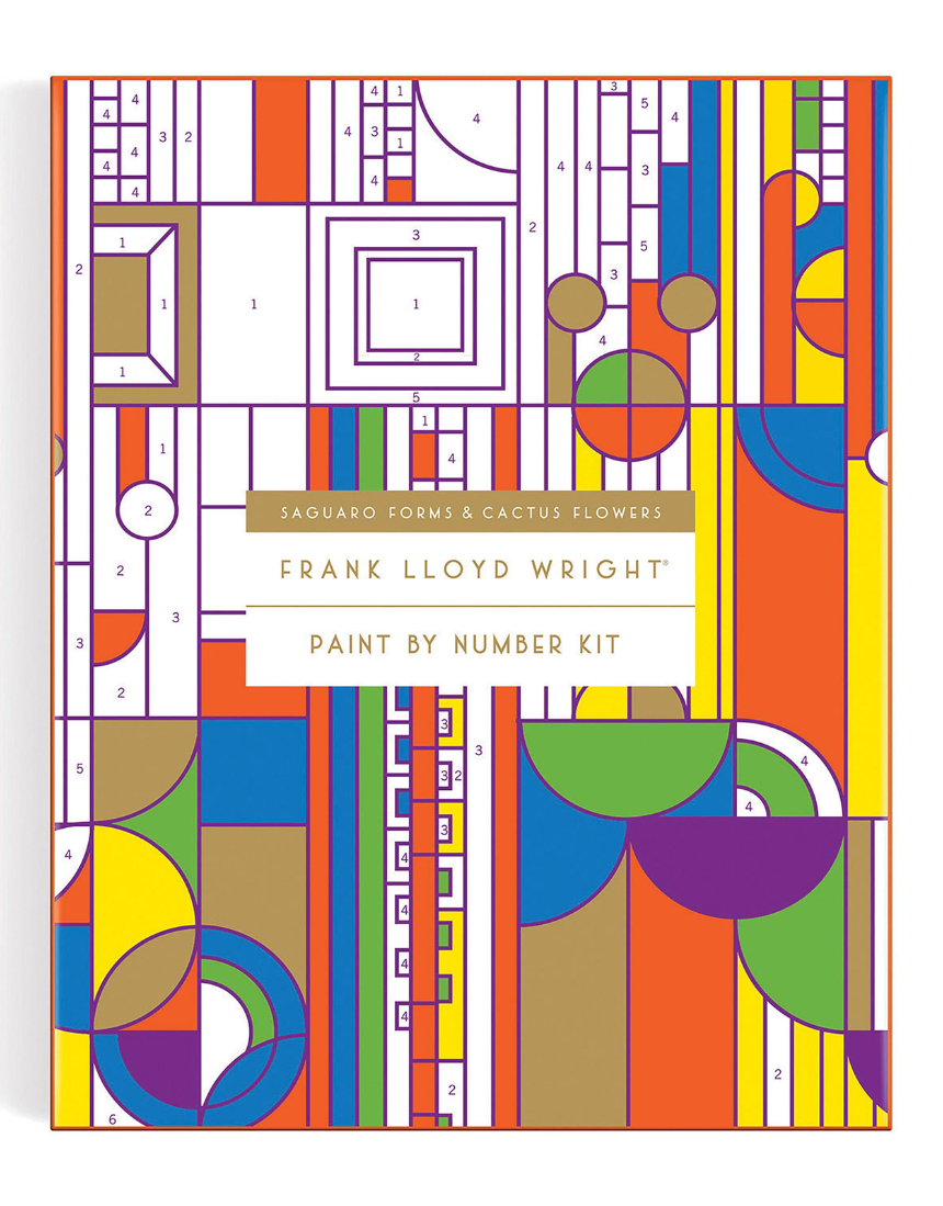 Frank Lloyd Wright Cactus & Form Paint By Number Kit, , Isgift - Say It Sister
