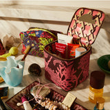 Sage X Clare - Delphine Small Vanity Case - Garnet, Cosmetic & Toiletry Bags, Sage x Clare - Say It Sister
