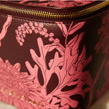 Sage X Clare - Delphine Small Vanity Case - Garnet, Cosmetic & Toiletry Bags, Sage x Clare - Say It Sister