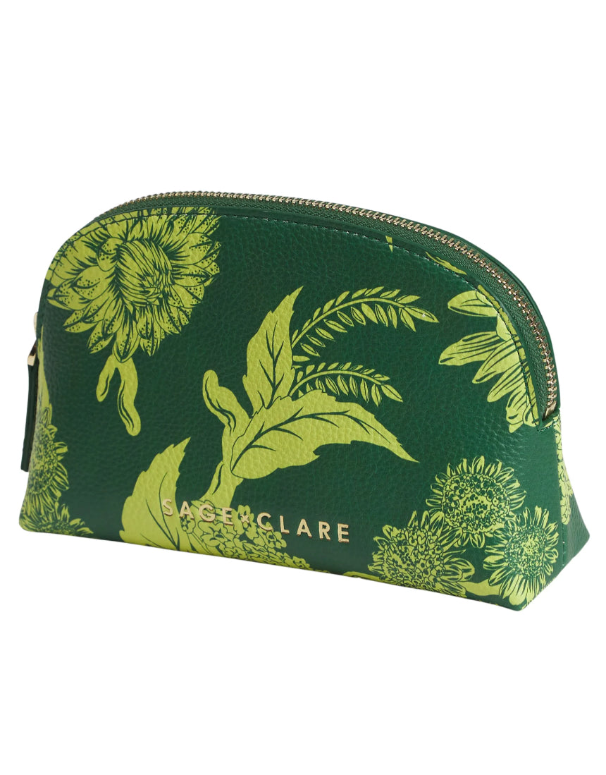 Sage X Clare - Delphine Cosmetic Pouch - Anise, Cosmetic & Toiletry Bags, Sage x Clare - Say It Sister