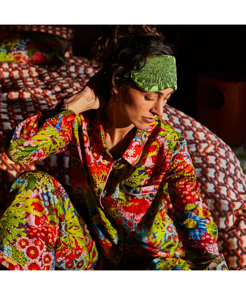 Sage x Clare - Delphine Silk Eye Mask - Key Lime, eye mask, Sage x Clare - Say It Sister