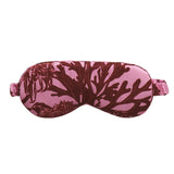 Sage x Clare Delphine Silk Eye Mask in orchid color, soft fabric with elegant design for restful sleep and relaxation.