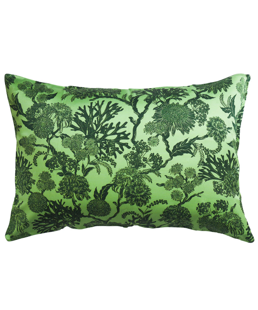 Sage x Clare - Delphine Silk Pillowcase - Key Lime Standard, pillowcase, Sage x Clare - Say It Sister