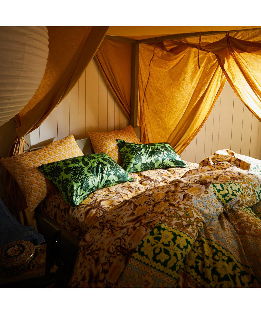 Sage x Clare - Delphine Silk Pillowcase - Key Lime Standard, pillowcase, Sage x Clare - Say It Sister