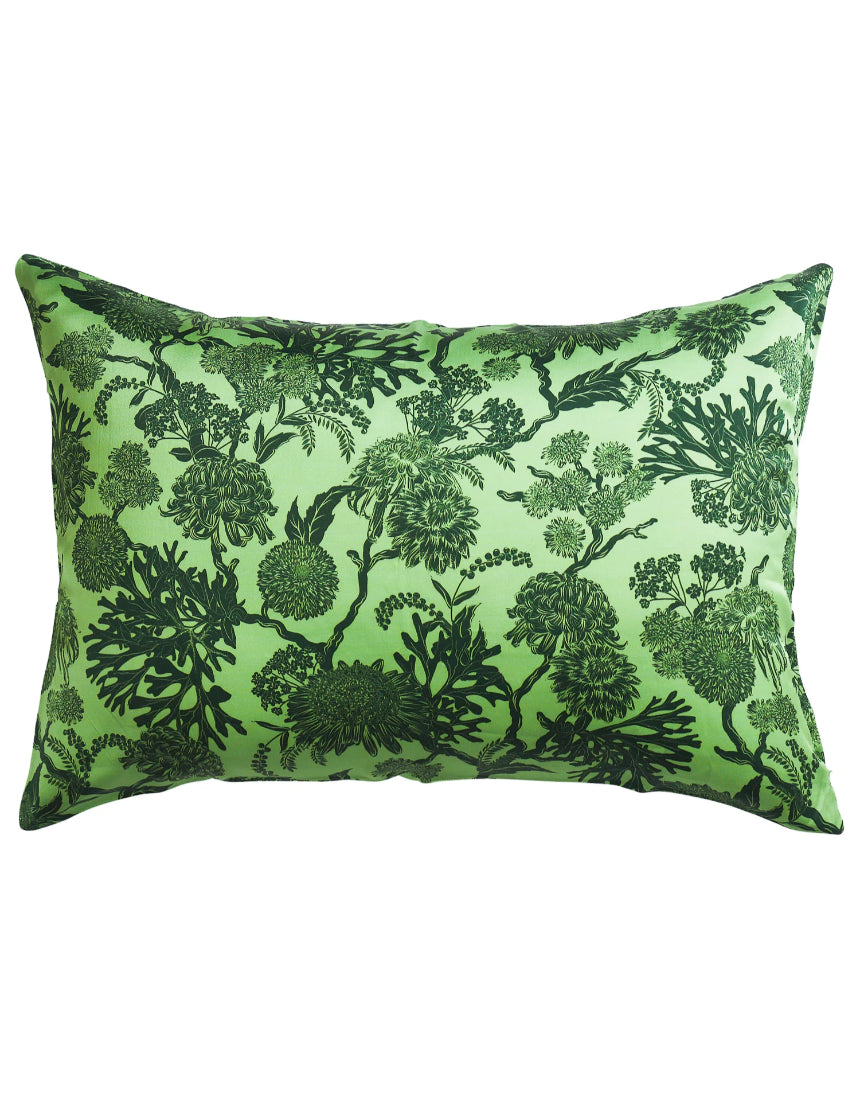 Sage x Clare - Delphine Silk Pillowcase - Key Lime Standard, pillowcase, Sage x Clare - Say It Sister
