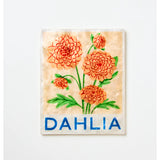 Jones & Co Market Wall Art featuring a vibrant dahlia floral design, ideal for adding colorful decor to any wall.