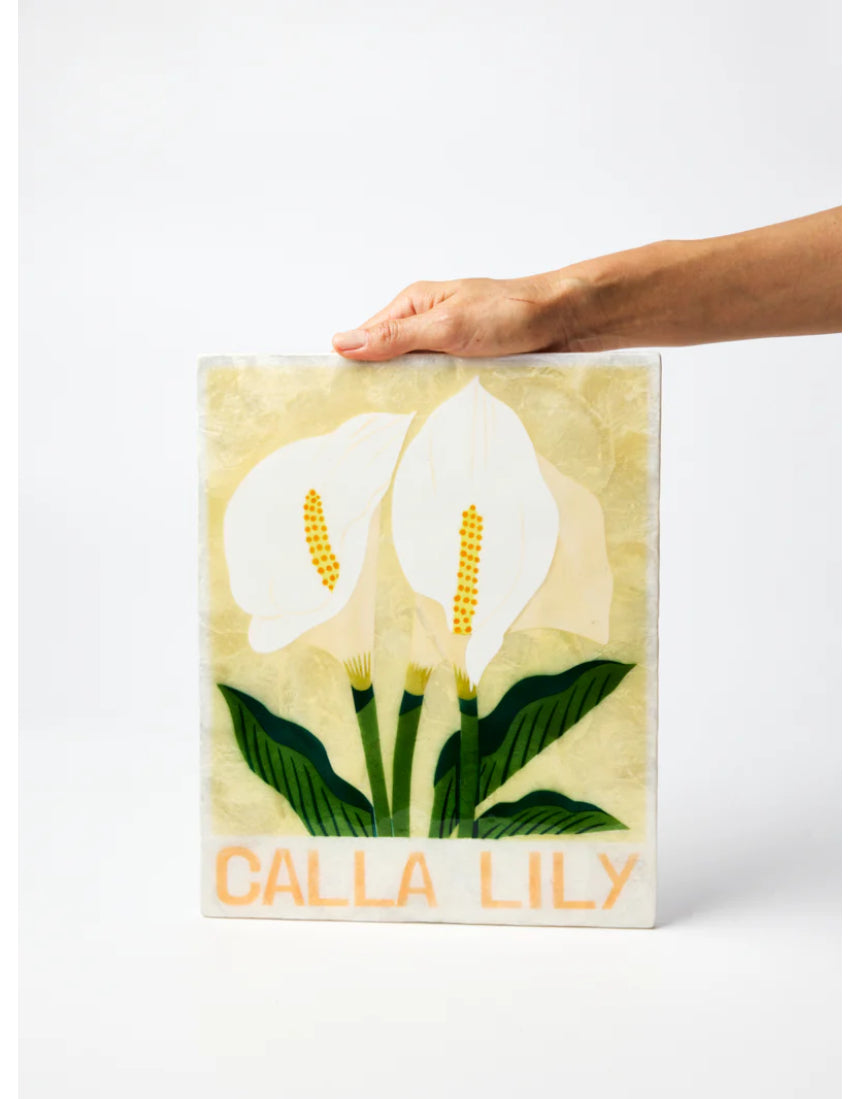 Jones & Co Lily Market Wall Art featuring vibrant floral design on canvas with bold, colorful lilies artwork.
