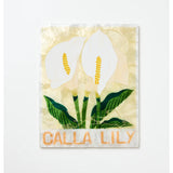 Jones & Co market wall art featuring a detailed lily floral design on a textured background, perfect for elegant home decor.