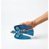 Jones & Co Paloma Wall Art featuring a blue bird with elegant design, perfect for modern home decor.