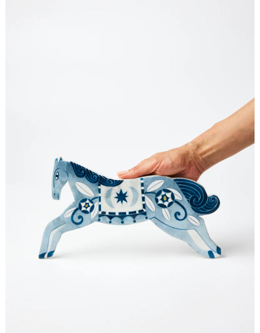 Jones & Co Paloma Wall Art - Blue Horse