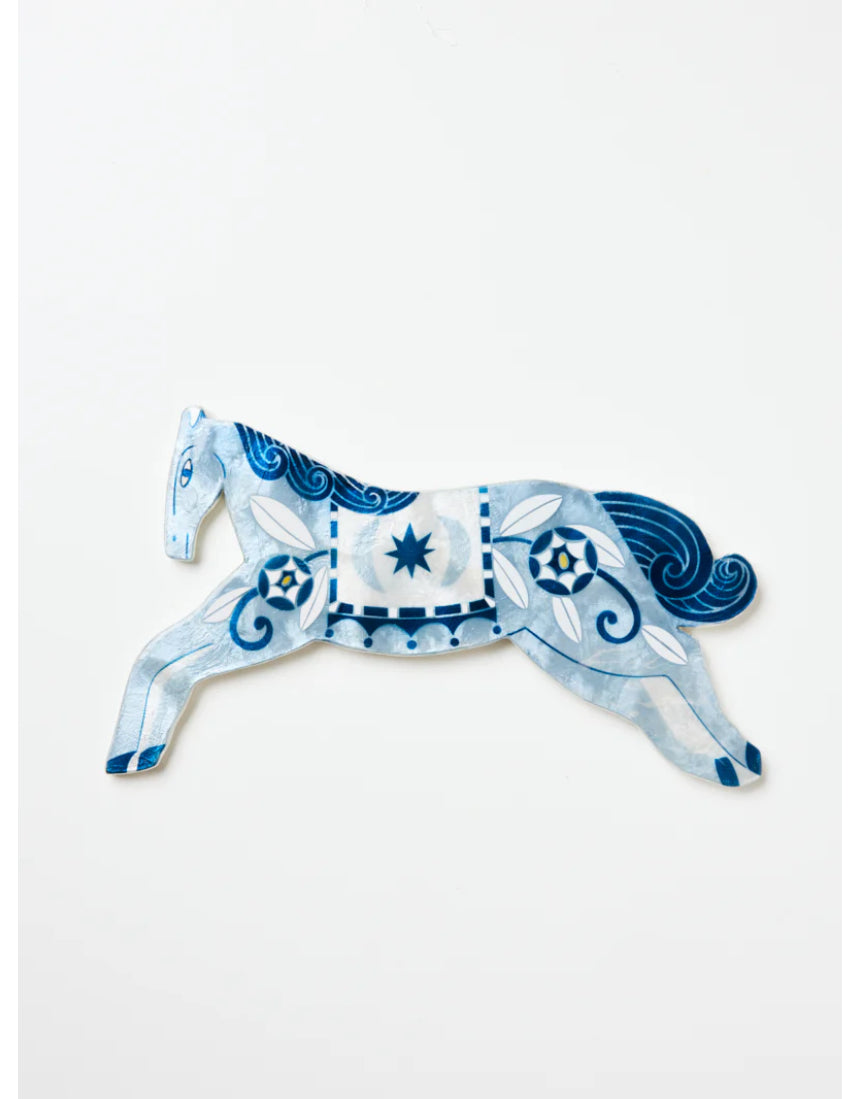 Jones & Co Paloma Wall Art - Blue Horse