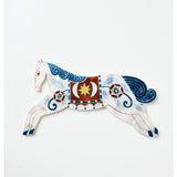 Jones & Co Paloma Wall Art featuring a white horse silhouette on a neutral background.