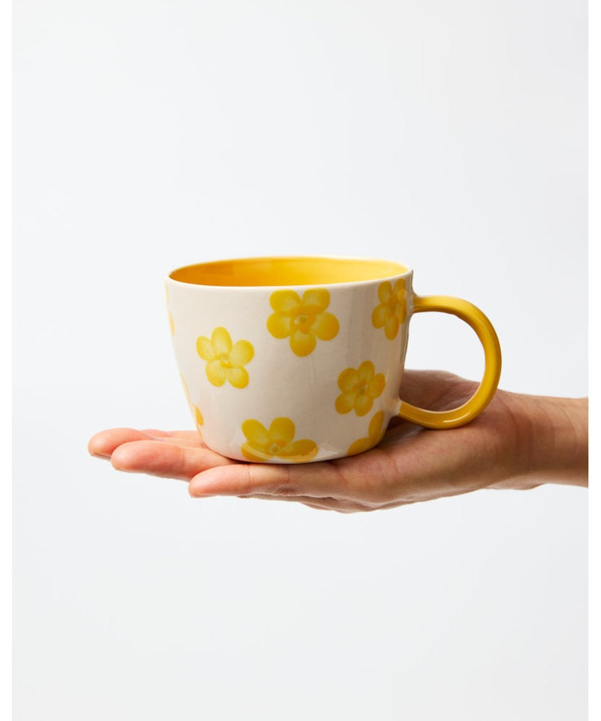 Chino Mug Daisy Mustard by Jones & Co