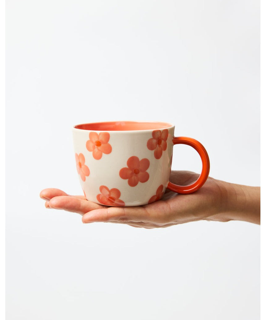 Chino Mug Daisy Peach by Jones & Co