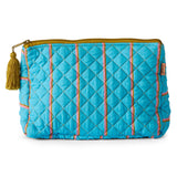 Kip & Co - Aegean Stripe Quilted Cotton Toiletry Purse - image 1